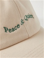 Museum Of Peace & Quiet - Wordmark Logo-Embroidered Cotton-Twill Baseball Cap