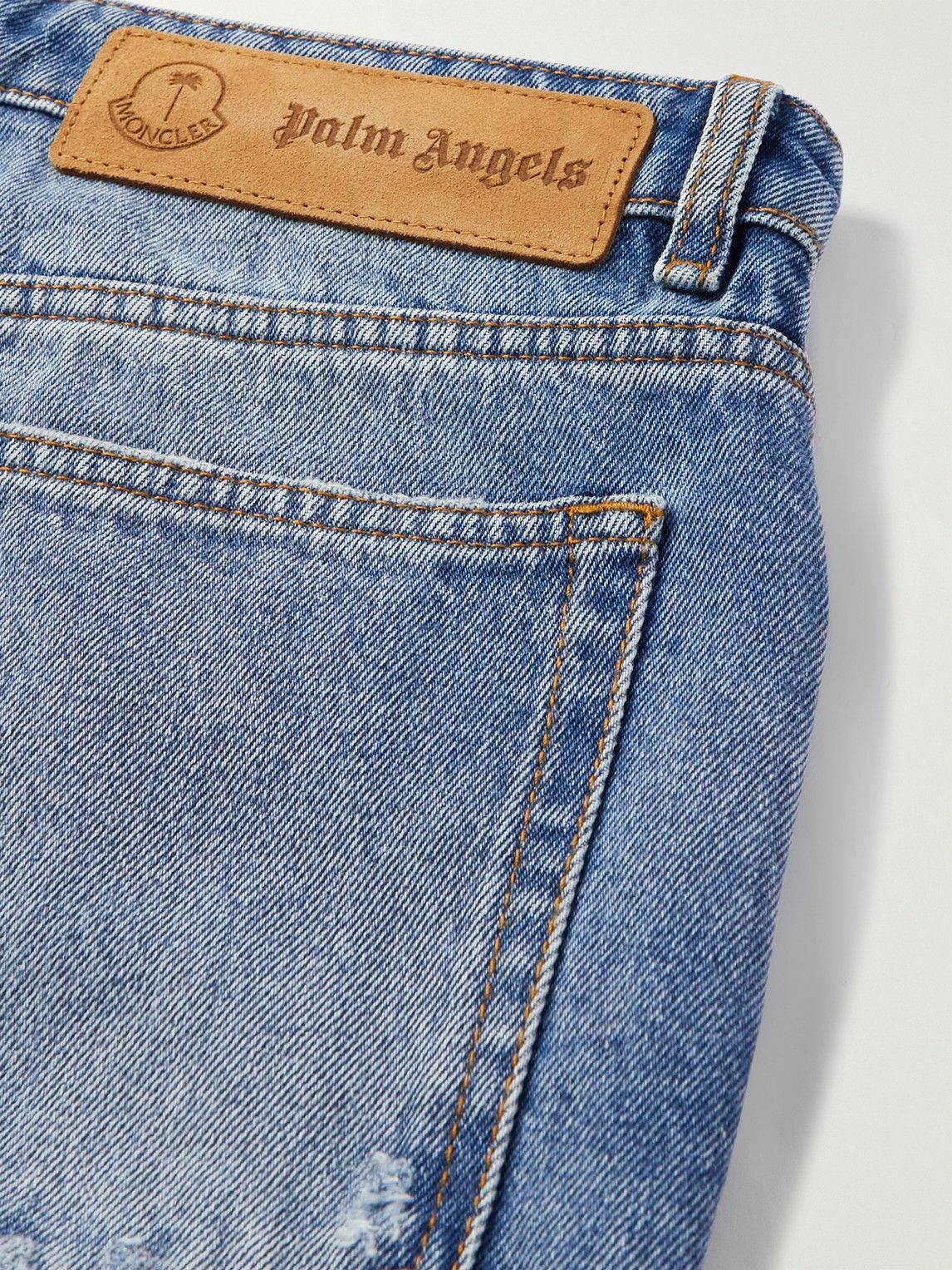 デニム・ジーパン Moncler Genius Jeanspalangels Moncler Genius: Moncler x Palm Angels Blue Jeans | SSENSE