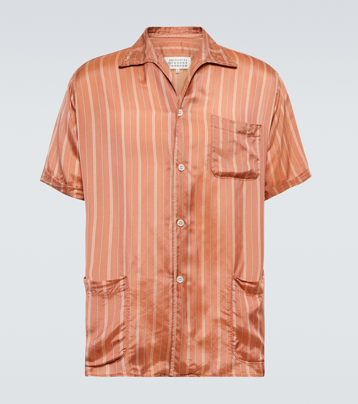 Maison Margiela - Striped bowling shirt