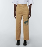 Incotex x Facetasm Printed wide-leg cotton pants
