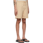 Helmut Lang Tan Older Logo Shorts