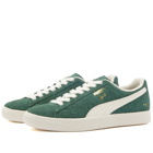 END. x Puma Clyde OG Sneakers in Pine Needle/Frosted Ivory