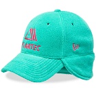 New Era Men's 39Thirty Polartec Fitted Cap in Green/Pink