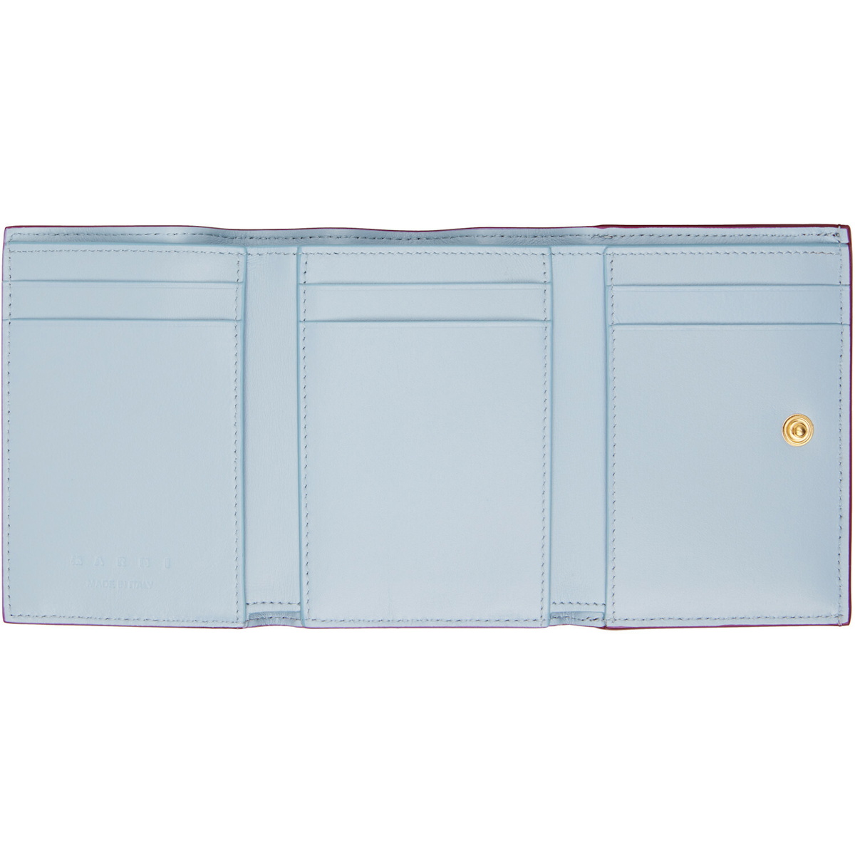 Marni Burgundy Trifold Wallet