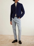 Eleventy - Cashmere Zip-Up Sweater - Blue