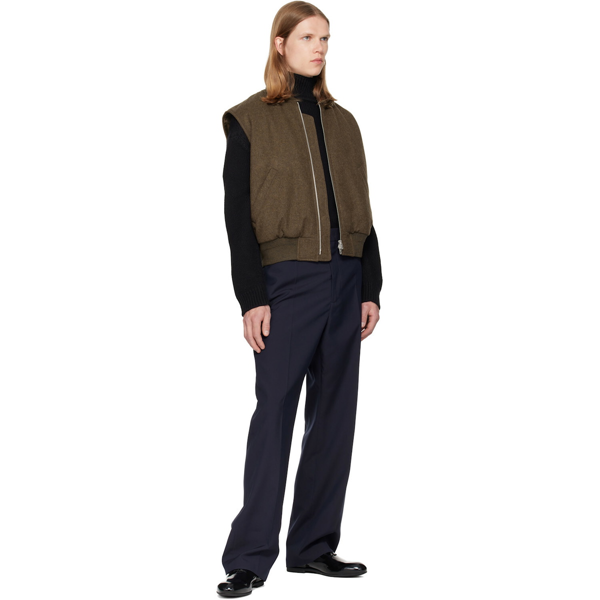 Jil Sander Brown Sport Vest