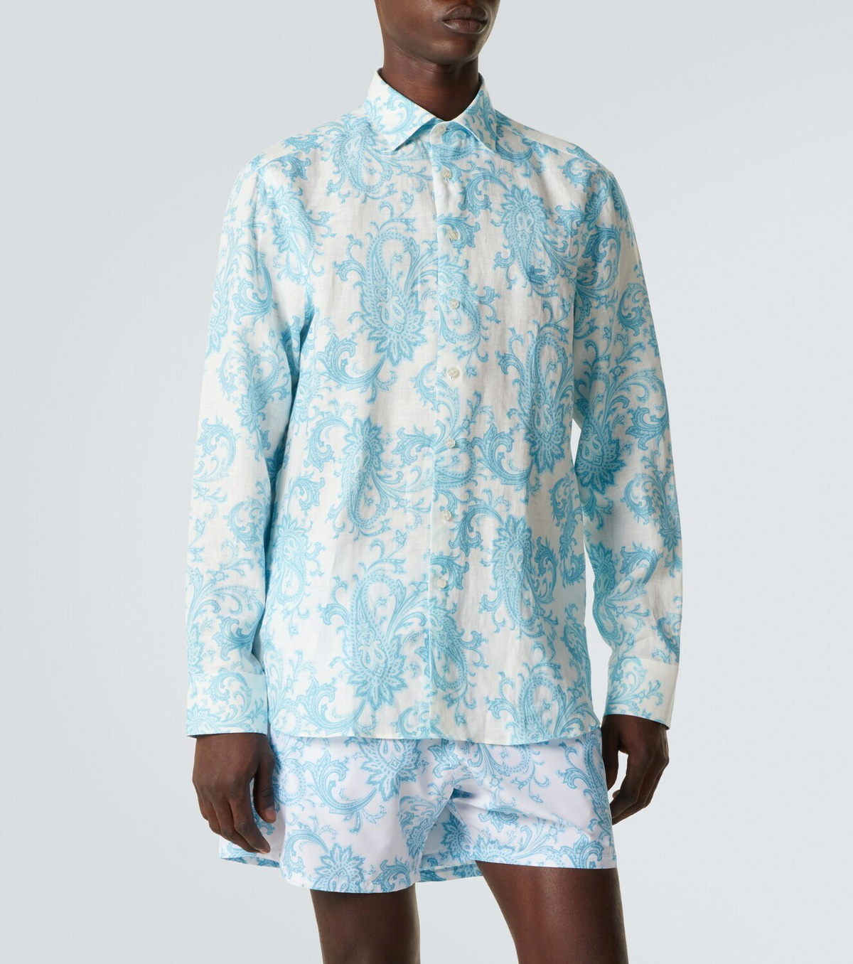 Etro Paisley linen shirt