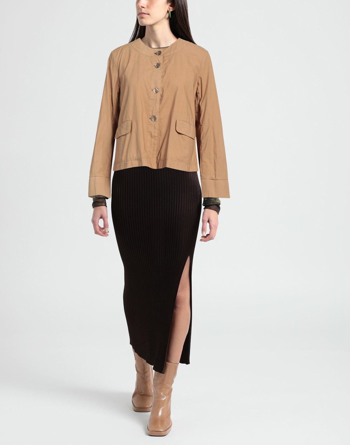 Alessia Santi Womens Jacket Camel