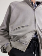 FrizmWORKS - Cotton-Blend Jersey Zip-Up Sweatshirt - Gray