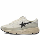 Golden Goose Men's Running Sole Sneakers in White/Ivory/Black/Ice