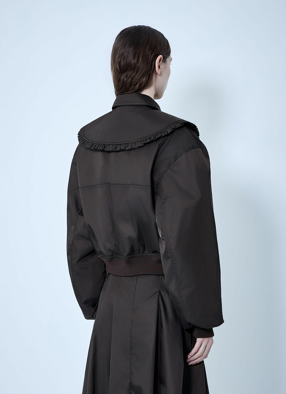 GANNI Duchesse Nylon Bomber Jacket