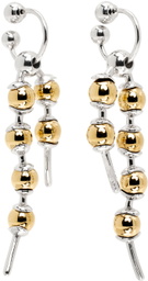 Lorette Colé Duprat SSENSE Exclusive Silver & Gold Chapelet Earrings