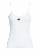 Karl Lagerfeld Womens Tank top in White