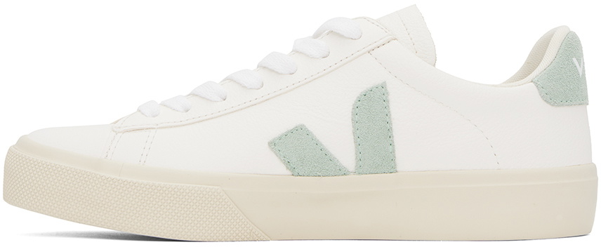 VEJA White & Green Campo Sneakers VEJA