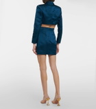 Miss Sohee Silk miniskirt with Swarovski® crystals