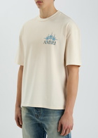 Amiri Starburst Logo-print Cotton T-shirt Ivory