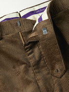 Ralph Lauren Purple label - Gregory Straight-Leg Cotton-Corduroy Trousers - Brown