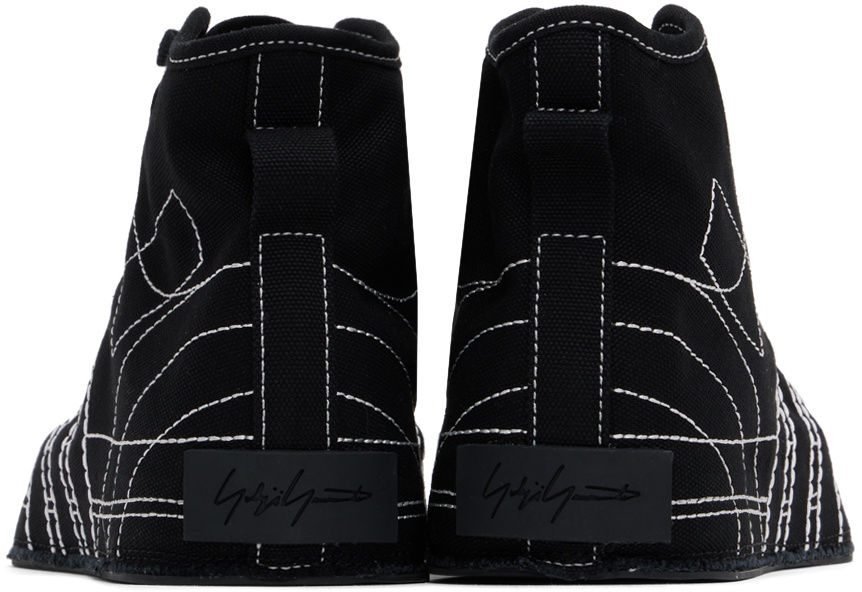 Y-3 Black Nizza Hi Sneakers