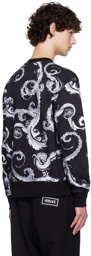 Versace Jeans Couture Black & Gray Chromo Couture Sweatshirt