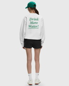 Sporty & Rich Drink More Water Crewneck White - Womens - Sweatshirts