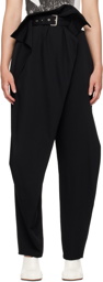 JW Anderson Black Fold Over Trousers