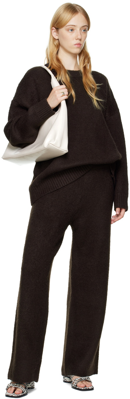 Birrot Brown Brushed Sweater