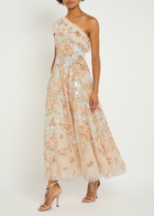 Needle & Thread Baroque Sequin-embellished Tulle Gown Cream