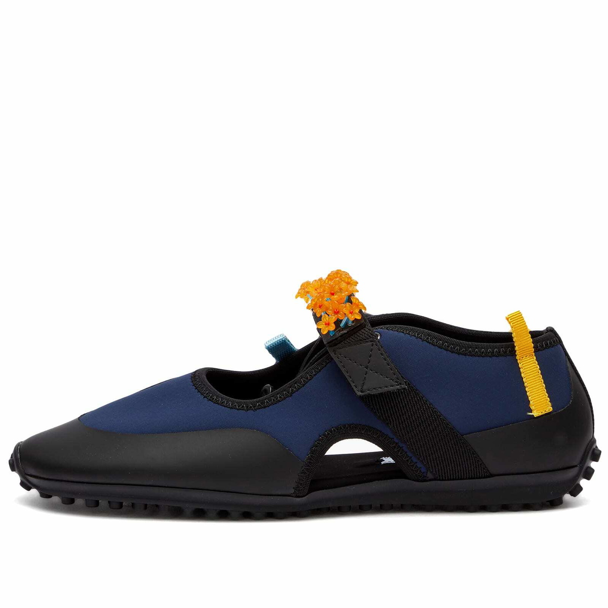 Cecilie Bahnsen Women's Sara Open Beaded Neoprene Shoes in Navy