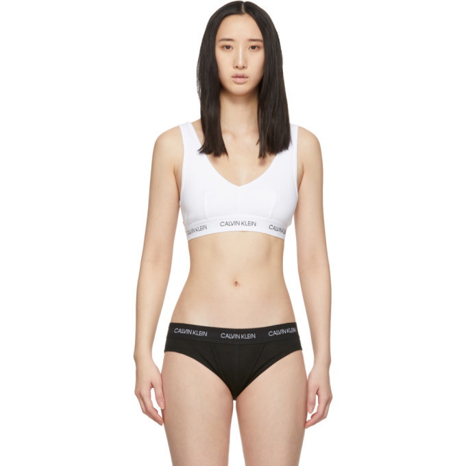Photo: Calvin Klein Underwear White Statement Bralette