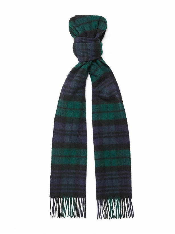 Photo: Johnstons of Elgin - Fringed Checked Scarf