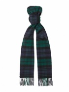 Johnstons of Elgin - Fringed Checked Scarf
