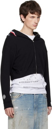 BAPE Black Shark Cropped Full Zip Hoodie