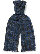 Kestin - Lochcarron Fringed Wool-Blend Bouclé Scarf