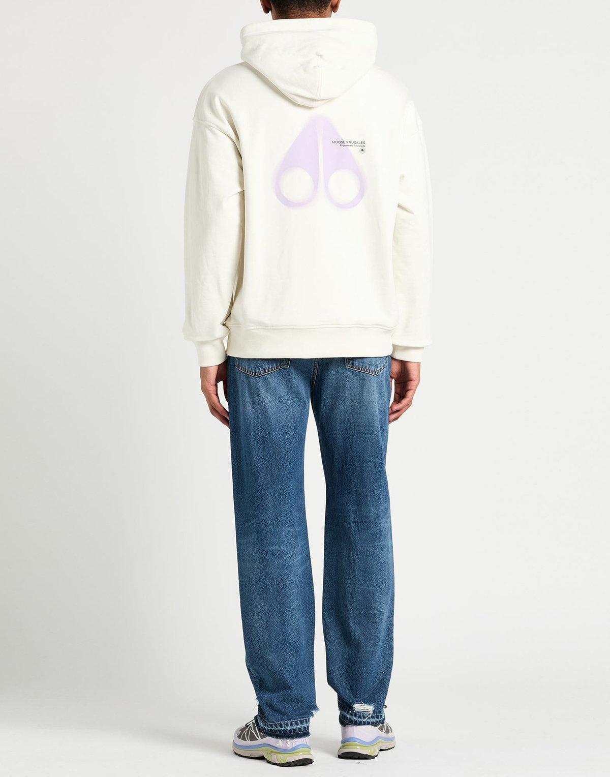Moose Knuckles Mens Sweatshirt in Off white