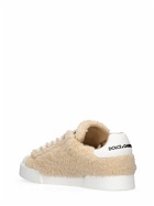 DOLCE & GABBANA - Portofino Faux Fur Sneakers