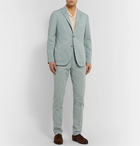 Boglioli - Grey-Green Slim-Fit Stretch-Cotton Twill Suit Jacket - Green