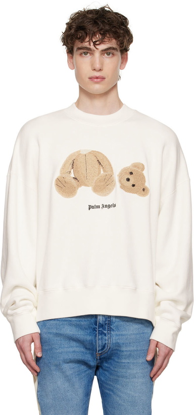 Photo: Palm Angels Off-White Bear Sweatshirt