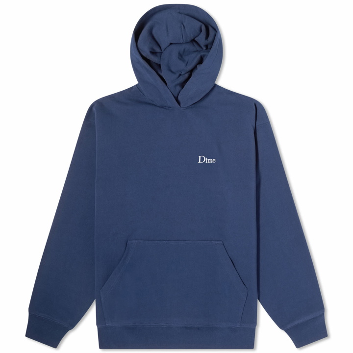 Photo: Dime Men's Classic Small Logo Hoodie in Navy