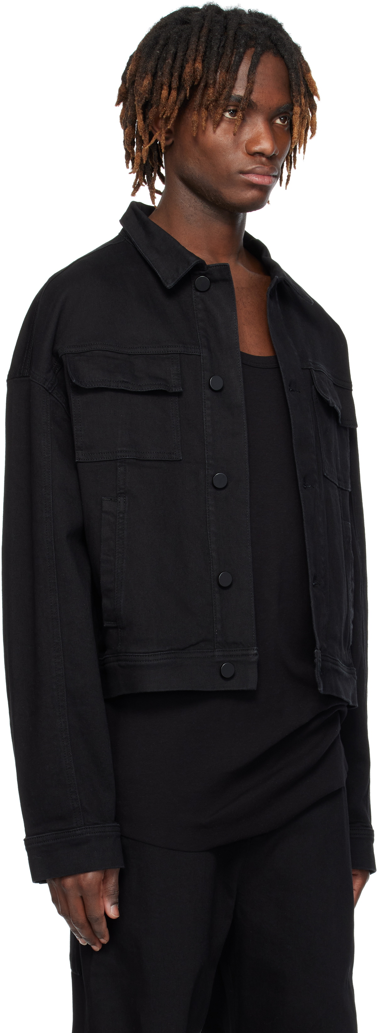 thom/krom Black M J 71 Denim Jacket