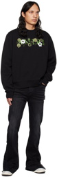 AMIRI Black Flower Sweatshirt