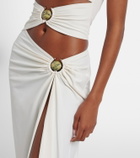 Christopher Esber Mineral Stone cutout jersey maxi dress