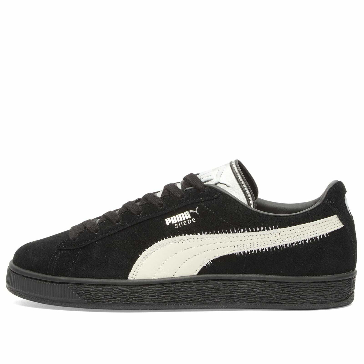 END. x Puma Suede Sneaker in Puma Black/Warm White