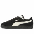 END. x Puma Suede Sneaker in Puma Black/Warm White