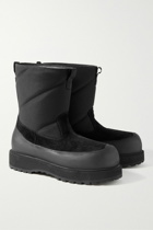 Diemme - Alpago Rubber-Trimmed Suede and CORDURA® Boots - Black