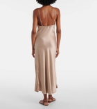 Leset Barb satin slip dress