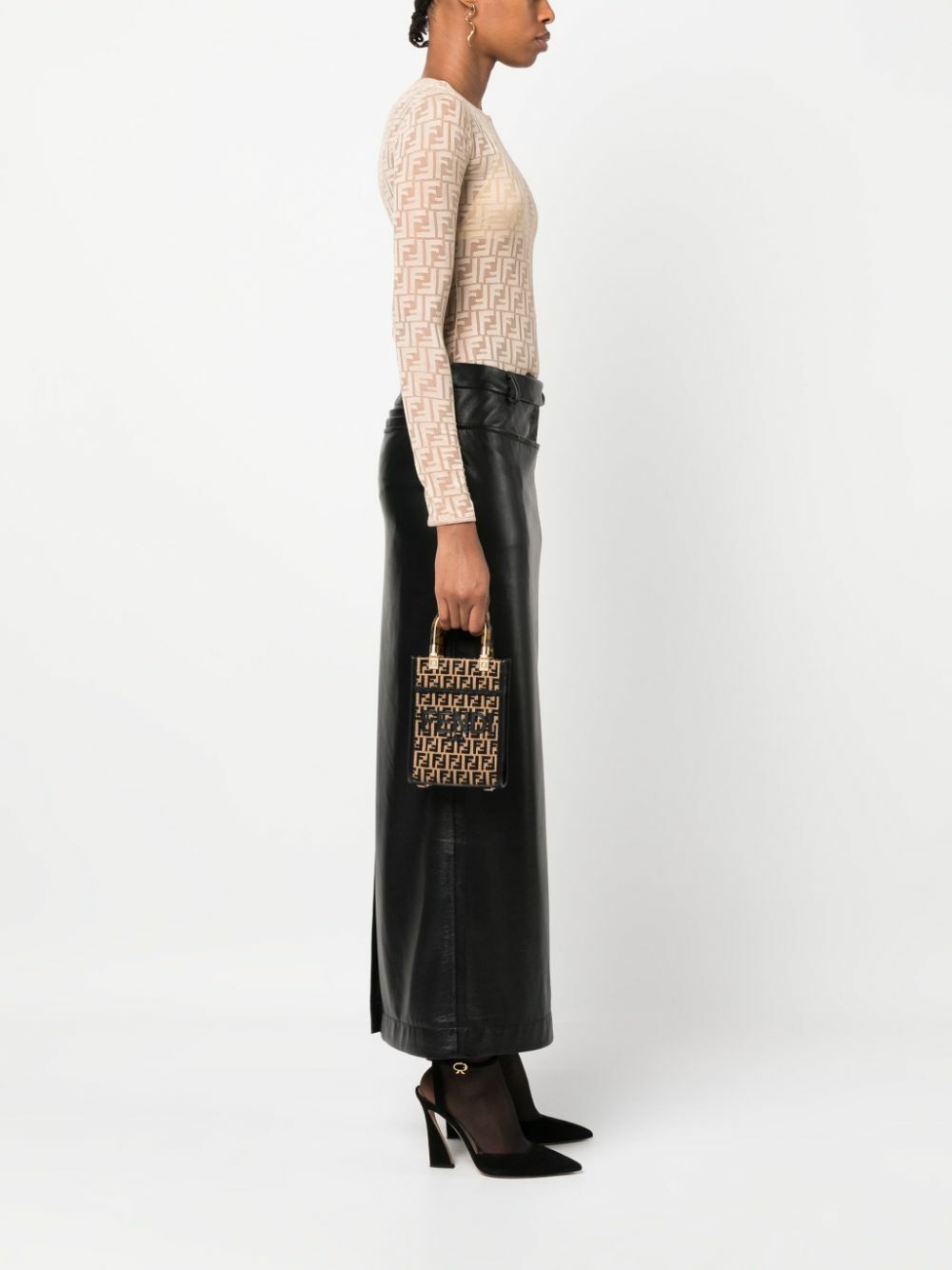 FENDI - Sunshine Mini Leather Tote Bag