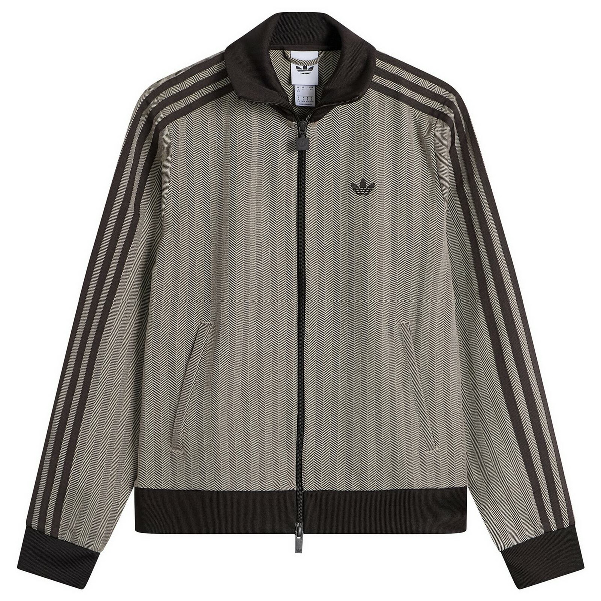 Adidas Women's Tweed Track Top in Light Brown