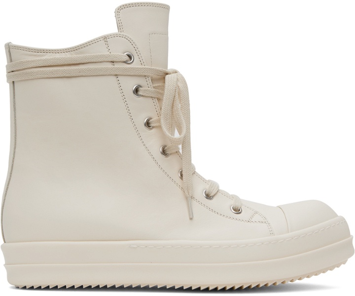 Photo: Rick Owens Off-White Leather Sneakers