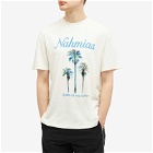 Nahmias Men's Palm Tree Coast T-Shirt in Antique White
