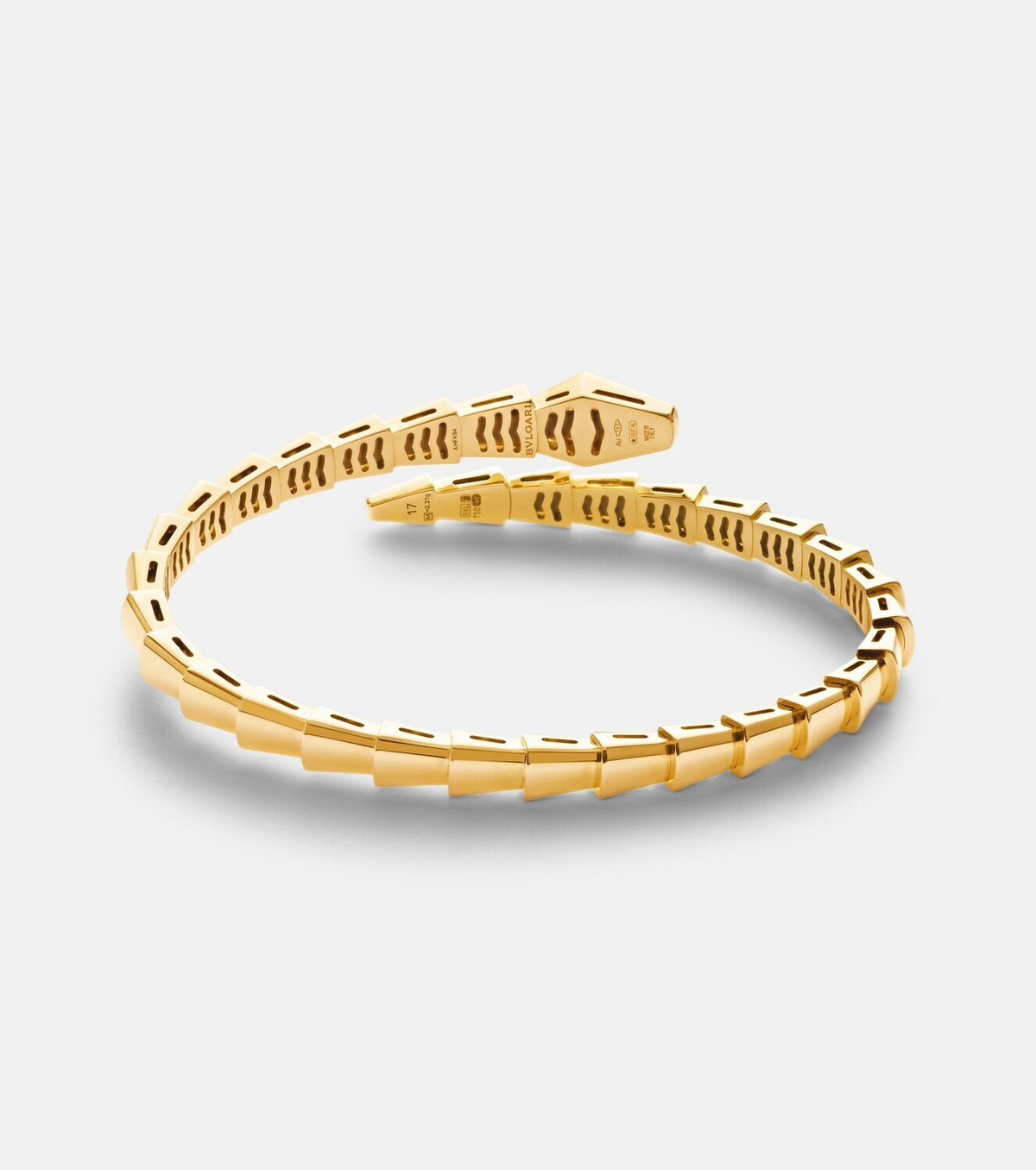 Bvlgari Serpenti Viper 18kt gold bracelet with diamonds